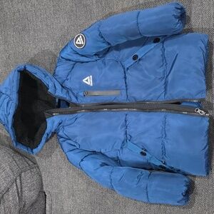 Reebok Blue Hooded Puffer Jacket, size 4T
